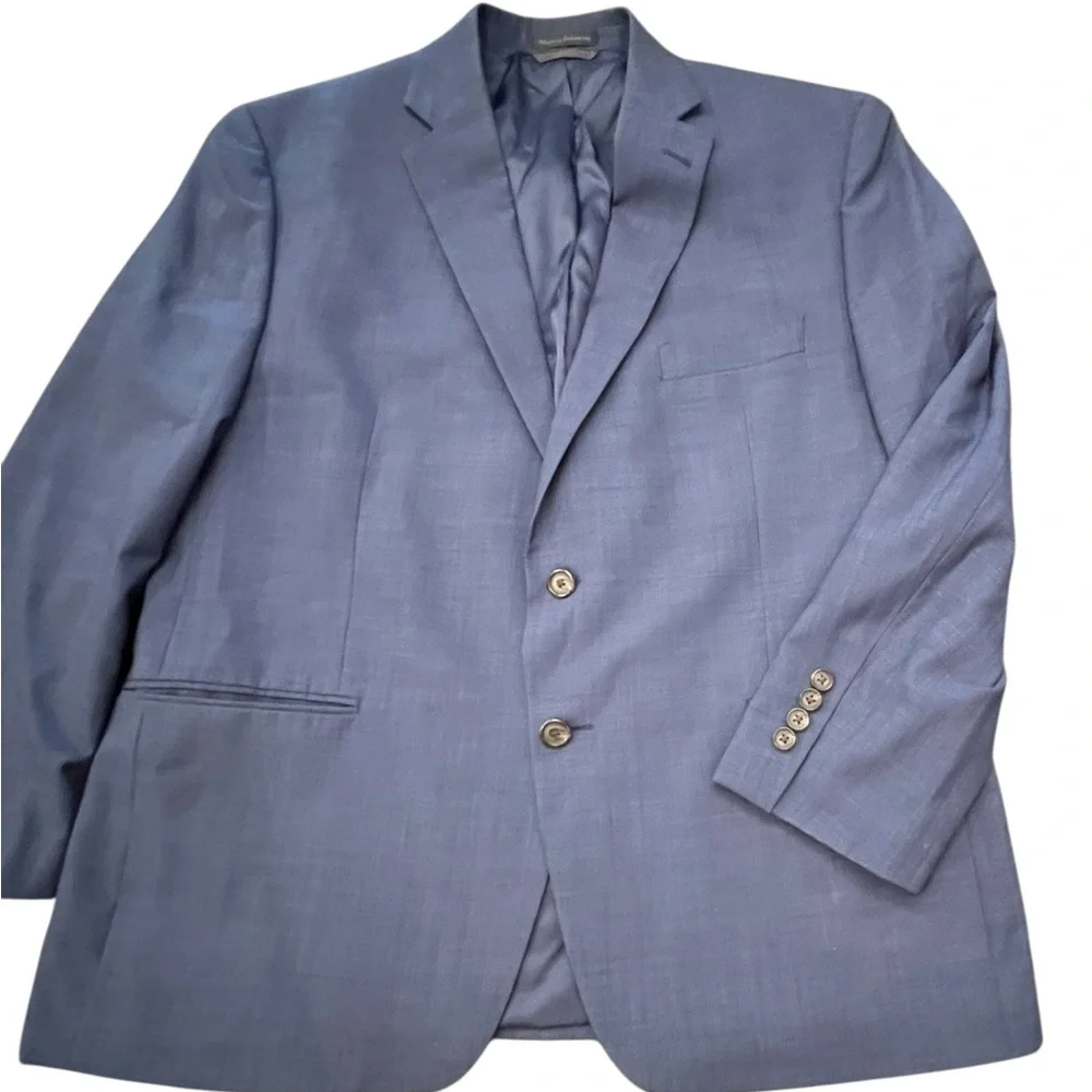 Lauren Ralph‎ Lauren Men's Navy Blue Wool Blazer 2 Button 44S Business Formal